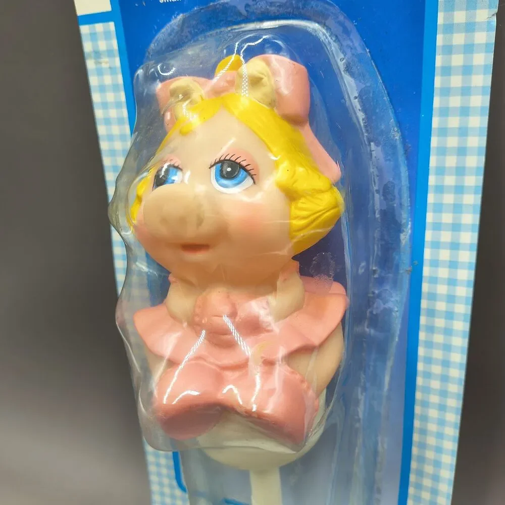 Playskool Baby Muppet Babies Miss Piggy Suction Rattle Vintage 1986